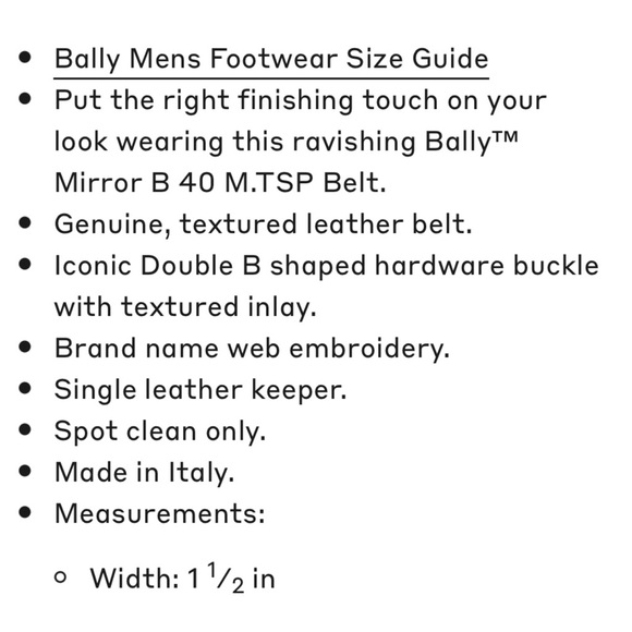 NWT Bally Mirror B Snake Embossed Reversible Belt - Picture 6 of 7